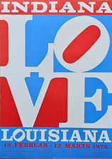 Robert Indiana Louisiana LOVE 1972 60th Anniversary Poster POP art