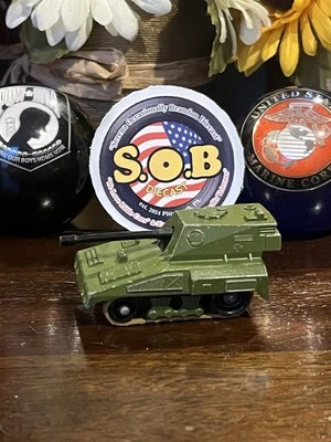 Lesney Matchbox 1976 S.P. Pistola Nº 70 Tanque Verde Diecast USADA EXCELENTE ESTADO Foto 1 de 4