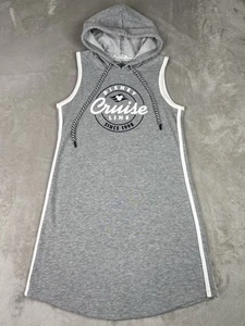 Vestido Disney Cruise Line Logo Mujer Gris Medio Sudadera con Capucha Sin Mangas Encubrimiento Resort - Imagen 1 de 13
