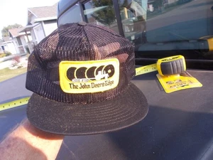 Vintage Snapback Louisville  Mesh Snap Back Cap John Deere Edge Tractor Patch - Picture 1 of 7