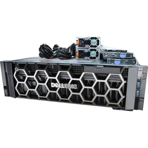 Dell EMC PowerEdge R940 Server 4x Gold 6152 22C 128GB 2x 300GB 10K H730P - Picture 1 of 7
