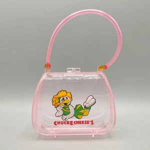 Vintage Chuck E Cheese Helen Pink Hard Plastic Purse 3” x 4” - Picture 1 of 6