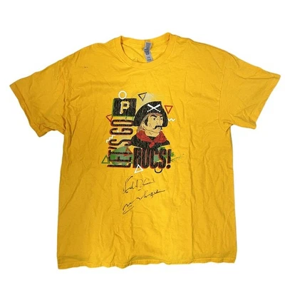Pittsburgh Pirates T-Shirt Manny Sanguillen Autographed Pirate Parrot Size XL - Image 1 of 4