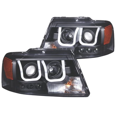 ANZO for 2004-2008 Ford F-150 Projector Headlights w/ U-Bar Black - Image 1 of 4