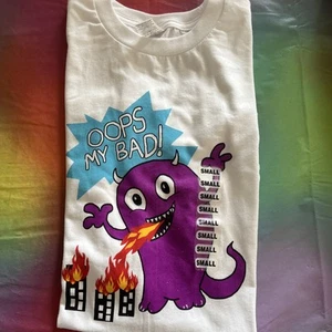 New Small T Shirt With Oops Logo On Front! - Picture 1 of 9