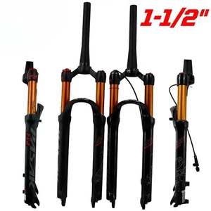 Bicycle Air Forks Bike Front Fork26"27.5"29er 1-1/2" MTB Suspension Fork - Picture 1 of 44