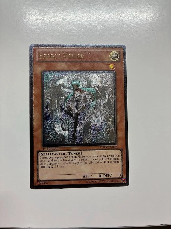 USA Seller Yugioh Effect Veiler DREV-EN002 Ultimate Rare 1st Edition VLP - Image 1 of 4