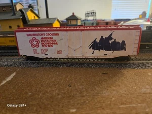 Lawsuit Tyco Bicentennial Logo White & Red Washington's Crossing 50' Box Car. - Bild 1 von 5