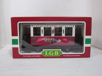 Coche de pasajeros LGB *escala G* #36076 "EL TREN DE NAVIDAD" 1996 NUEVO EN CAJA (con funda) Foto 1 de 4