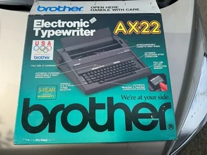 Brother Electronic Typewriter AX-22 NOS New In Original Box Olympic Edition USA - Picture 1 of 11