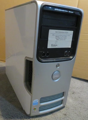 Dell Dimension E520 Pentium 1.6Ghz, 2GB mem., 80GB HD DVD Windows Xp Ser. Pack 3 - Image 1 of 4