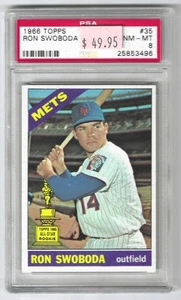 1966 Topps Ron Swoboda #35 PSA 8 NM-MT - Picture 1 of 2