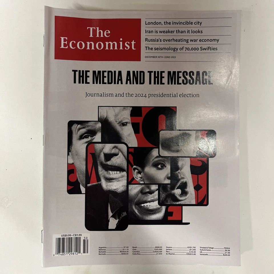 THE ECONOMIST DEC 16TH 22TH 2023 THE MEDIA AND THE MESSAGE - Image 1 of 1