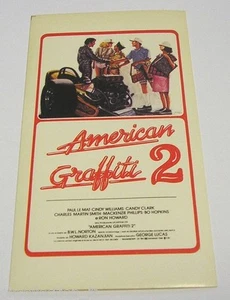 VECCHIO ADESIVO / Old Sticker _ Gamberini Film "AMERICAN GRAFFITI 2" (cm 7x12) - Imagen 1 de 1