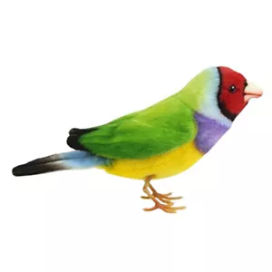 Hansa - Gouldian Finch - Bird Realistic Soft Stuffed Animal Plush Toy 13cm - Picture 1 of 1
