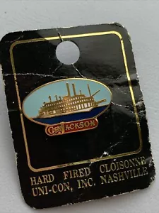 Vintage General Jackson Showboat Riverboat Anstecknadel Emaille Goldrand - Bild 1 von 7