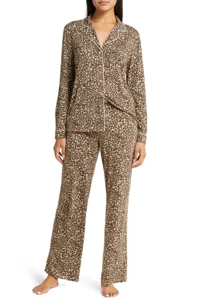 Nordstrom Moonlight Eco Knit Pajamas Animal Print Size S To 2XL - Image 1 of 1