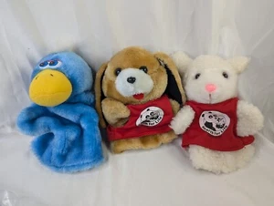 Scott Foresman Hand Puppet Plush Blue Bird Brown Dog Sheep Lot Stuffed Animal - Picture 1 of 13