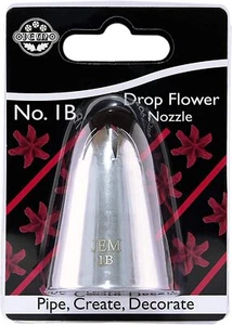 Jem Drop Flower Tip #1B Nozzle Piping Buttercream Frosting Flowers Cupcakes - Picture 1 of 2