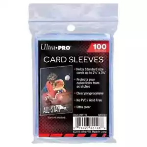 100 x Ultra Pro Card Penny Deck Sleeve Clear Protector Pokemon TCG MTG AFL - Picture 1 of 2