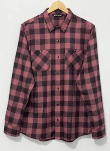 Travis Mathew Cloud Flannel Herren Hemd mit Knopfleiste M schwarz koralle kariert langarm - Bild 1 von 14