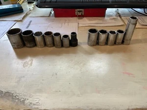 1/2" Drive 6 & 12 Point Sockets, Snap-On, Cornwell, Craftsman, Mac, Bonney, etc. - Picture 1 of 6