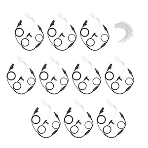 10 pack New Quality Covert MIC Acoustic 2-Wire Earpiece for Kenwood TK-2260 - Picture 1 of 6