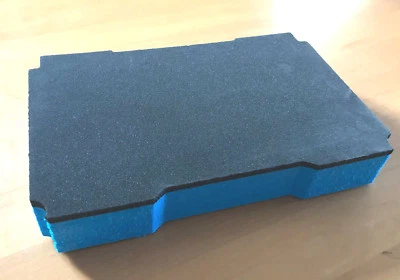 Koffereinlage Hartschaum f. Tanos FESTOOL MINI-systainer T-Loc, grau blau 40mm - Bild 1 von 2