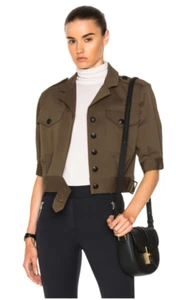 NWT $550 VERONICA BEARD Fleet Short Sleeve Military Jacket Size 2 - Picture 1 of 5