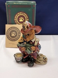 Boyds Bears Vintage Bearstone Elliot...The Hero #2280 Fireman and baby 1996 - Bild 1 von 9