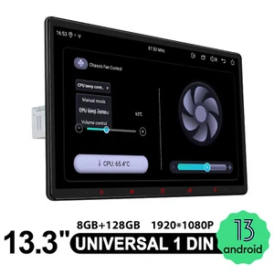 JOYING 13.3 Inch Single Din 8GB+128GB Android 13 GPS Navi Support Split-screen - Picture 1 of 15