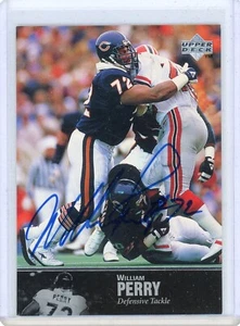 WILLIAM PERRY 1997 Upper Deck LEGENDS FOOTBALL AL-156 Autograph (ON CARD AUTO) - Picture 1 of 2