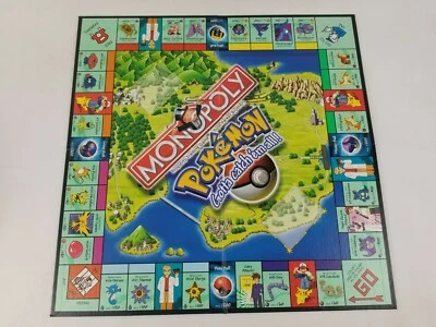 Pokemon Monopoly 1999 tablero de juego piezas de repuesto Parker Brothers Foto 1 de 4