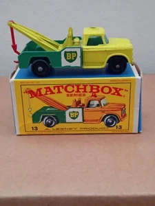 MATCHBOX Number 13 DODGE WRECK TRUCK IN ORIGINAL BOX - Picture 1 of 20