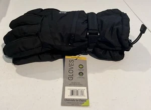 NWT Free Country Gloves Men's M/L Touchscreen Compatible Black - Picture 1 of 3