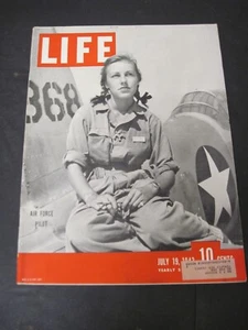 $ Life Magazine 1943 July 19 Female Air Force Pilot World War II - Picture 1 of 7