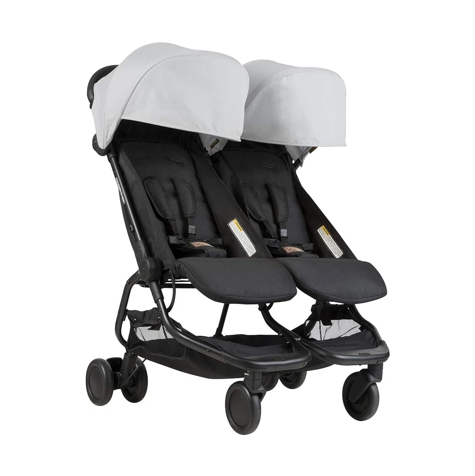 Phil and Teds Mountain Buggy Nano Duo Buggy, Silver - Image 1 of 4