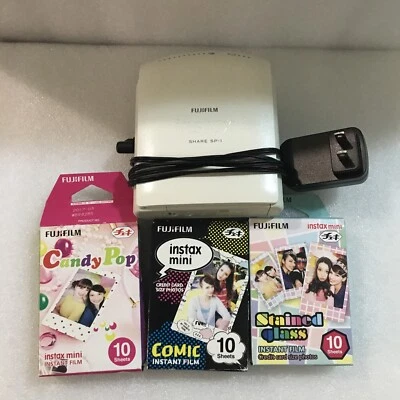 Fujifilm Instax Share Smartphone Printer With 3 Fuljifilm 10 Pack Exposure Used - Image 1 of 4