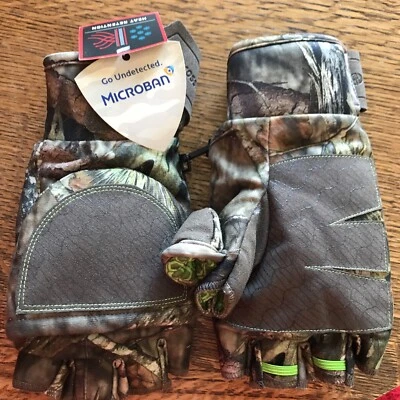 2 Pair Mossy Oak Breakup Country YOUTH L/XL Pop Top Gloves Camouflage - Image 1 of 4