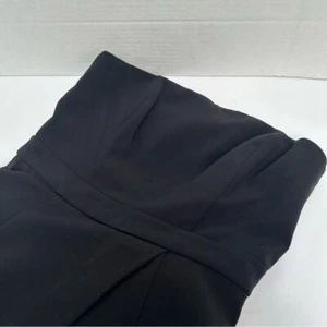 White House Black Market Strapless Black Jumpsuit Polyester Blend size 00 - Picture 1 of 5