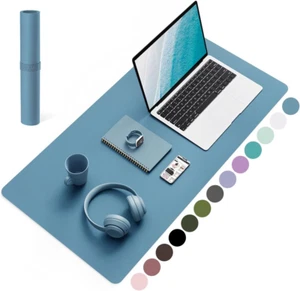 Non-Slip Desk Pad, Waterproof PVC Leather Desk Table Protector, Ultra Thin Large - Picture 1 of 13