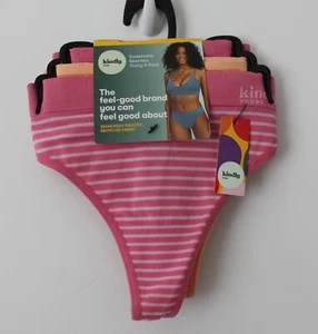 Kindly Yours Women’s Sustainable Seamless Thong Underwear 3-Pack Rose XS-S NWT - Picture 1 of 5