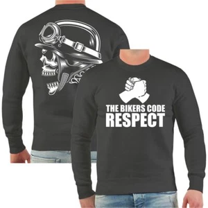 Sweatshirt The Bikers Code RESPECT motorrad chopper mc club verein free rider - Bild 1 von 5