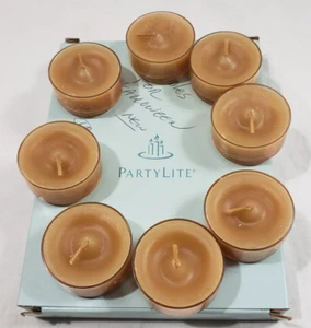 Partylite Universal Tealight Candles- Gingerbread - 8 candles V04397 retired - Picture 1 of 8
