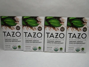 Lotto di 4 - Tazo Regenrative Organic Awake Colazione Inglese Nero (64 Bustine di Tè) - Foto 1 di 6
