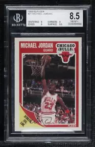 1989-90 Fleer Michael Jordan #21 BGS 8.5 HOF - Picture 1 of 4