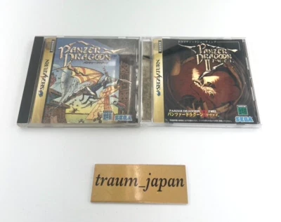 Panzer Dragoon 1 2 zwei set Sega Saturn SS Tested Games - Image 1 of 4