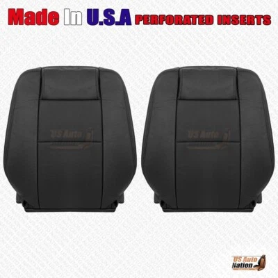 2007 2008 Ford Explorer Sport Trac Driver & Passenger Tops Leather Cover Black - Image 1 of 4