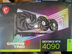 MSI RTX 4090 GAMING X TRIO GPU (No Core & VRAM, for parts) With Box - Picture 1 of 16
