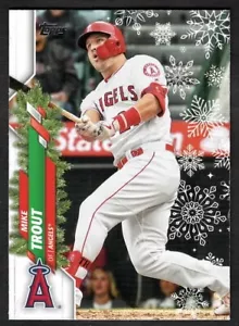 2020 Mike Trout Topps Holiday Baseball Snowflake Angels HW123 - Picture 1 of 2